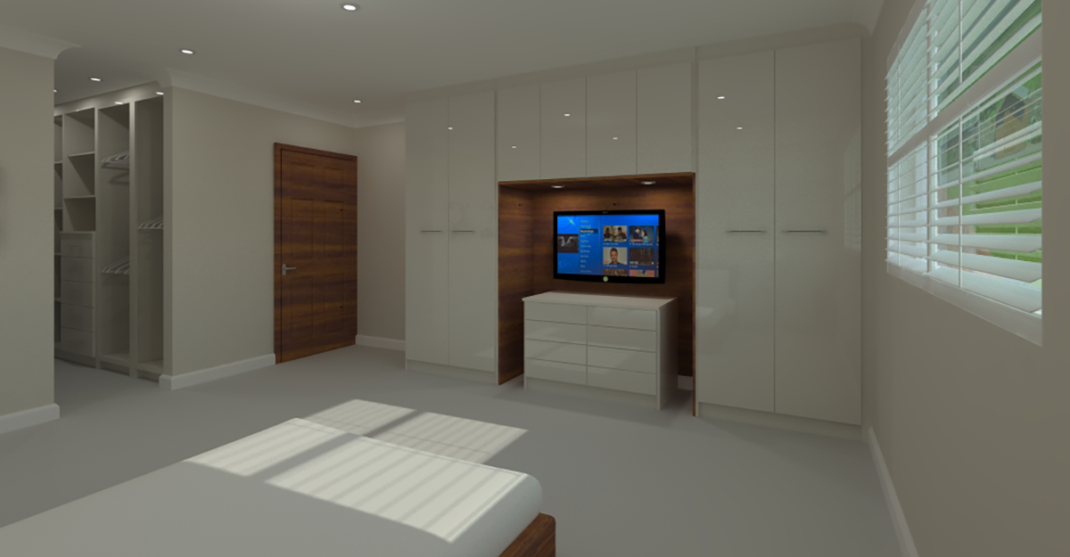 white modern flat door bedroom maidstone